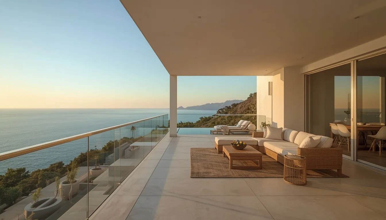 Renovated apartment terrace with sea view in Arguineguin