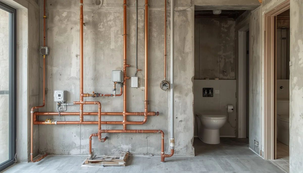 Nueva instalación de fontanería y electricidad durante la reforma de un apartamento en Gran Canaria