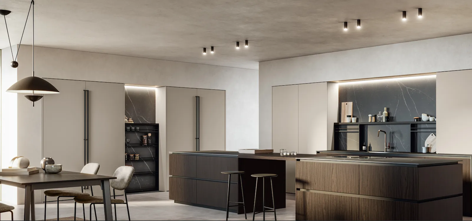 Modern kitchen with premium finishes installed by NorDomus