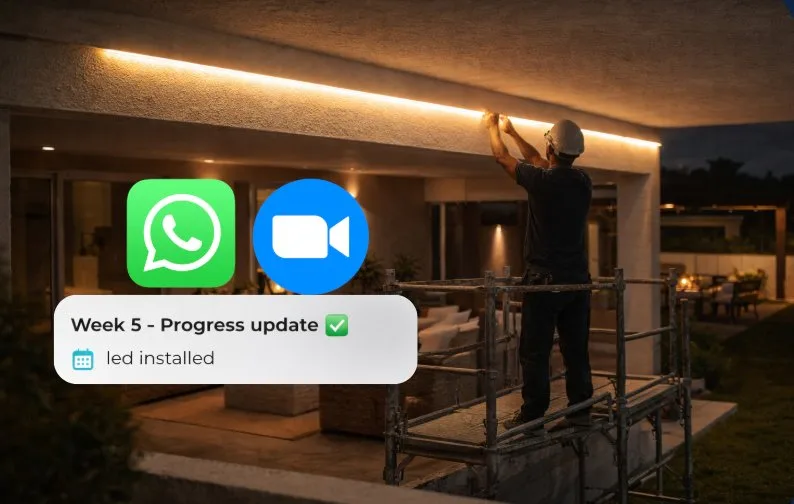 NorDomus remote client management — international property owners staying connected with their Gran Canaria renovation projects